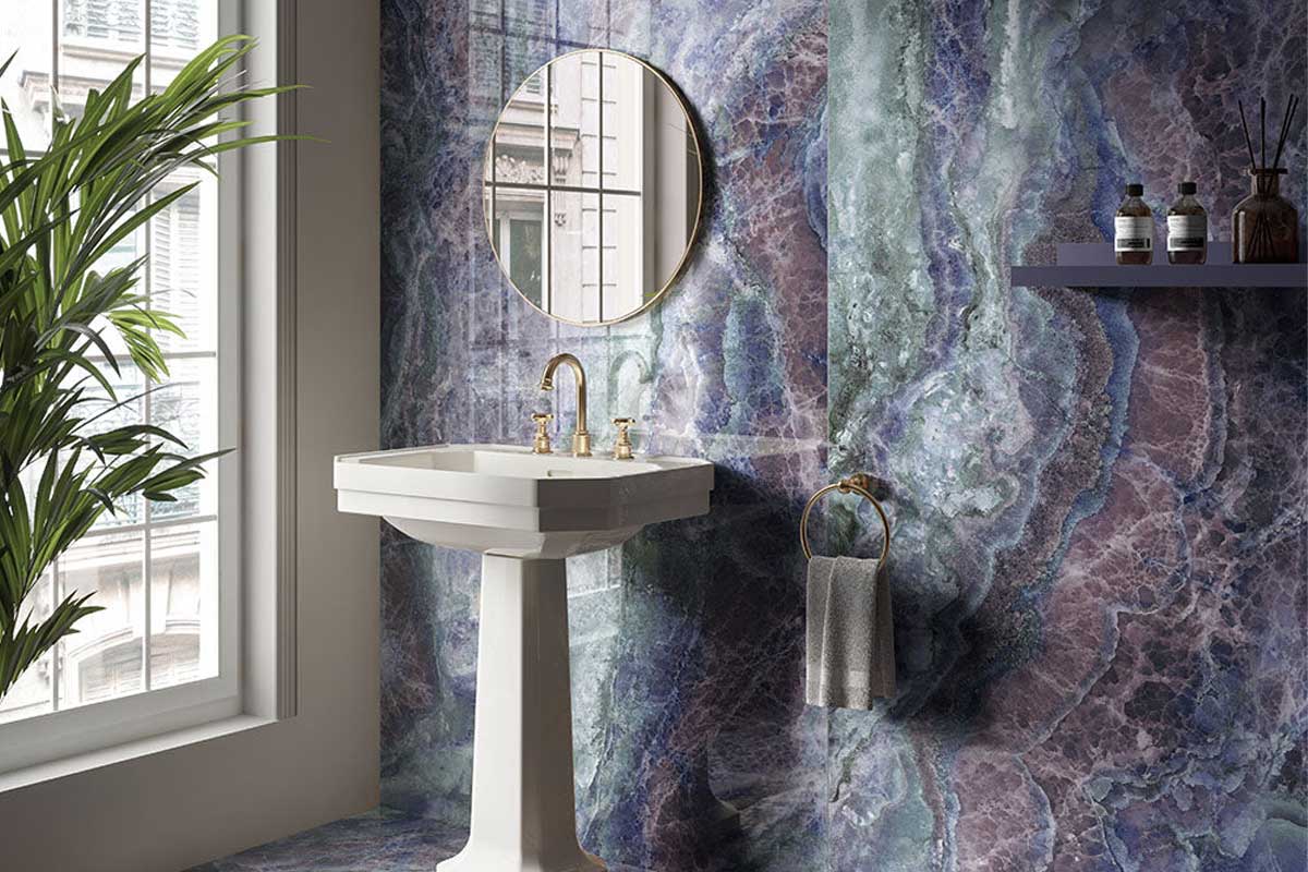 Colorful patterned statement tile