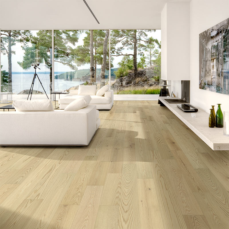 Clean look hardwood flooring