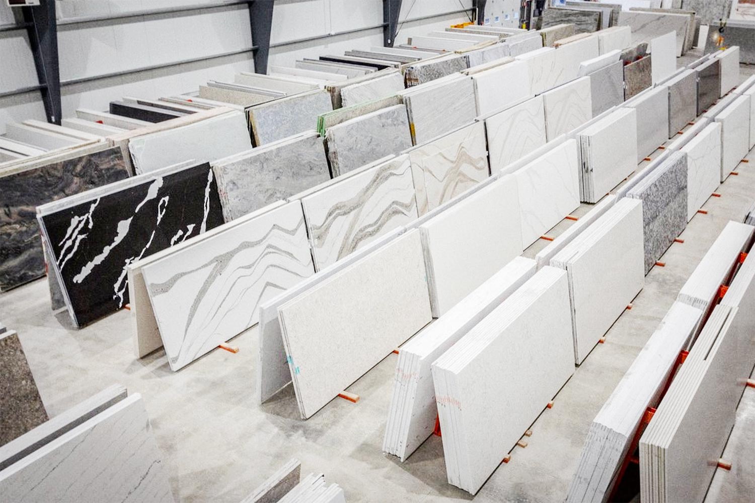 tile selection skyeline marble and granite faciility hundreds of countertop slabs in large facility